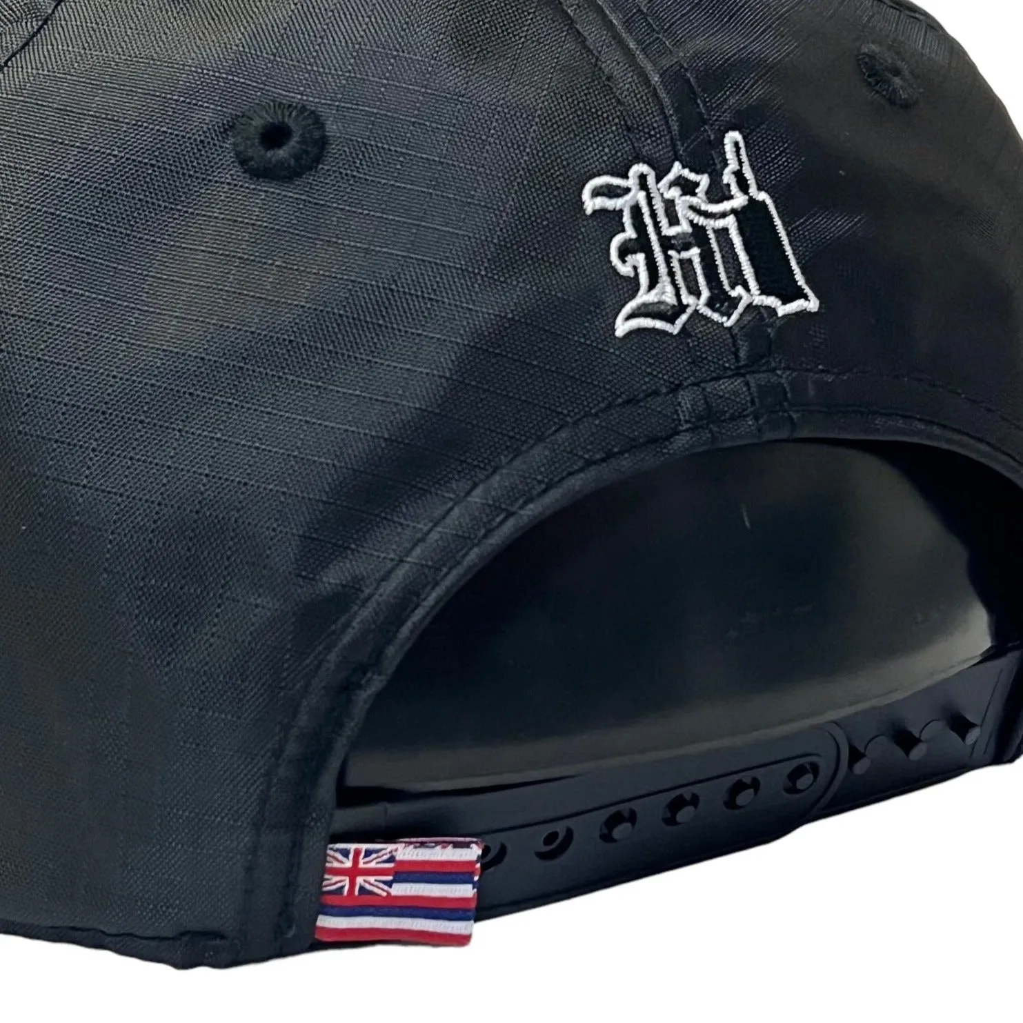 808ALLDAY Classic Fit Black Island Vibes Ripstop Snapback