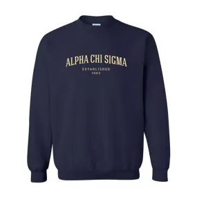 Alpha Chi Sigma Ivy League Crewneck Sweatshirt