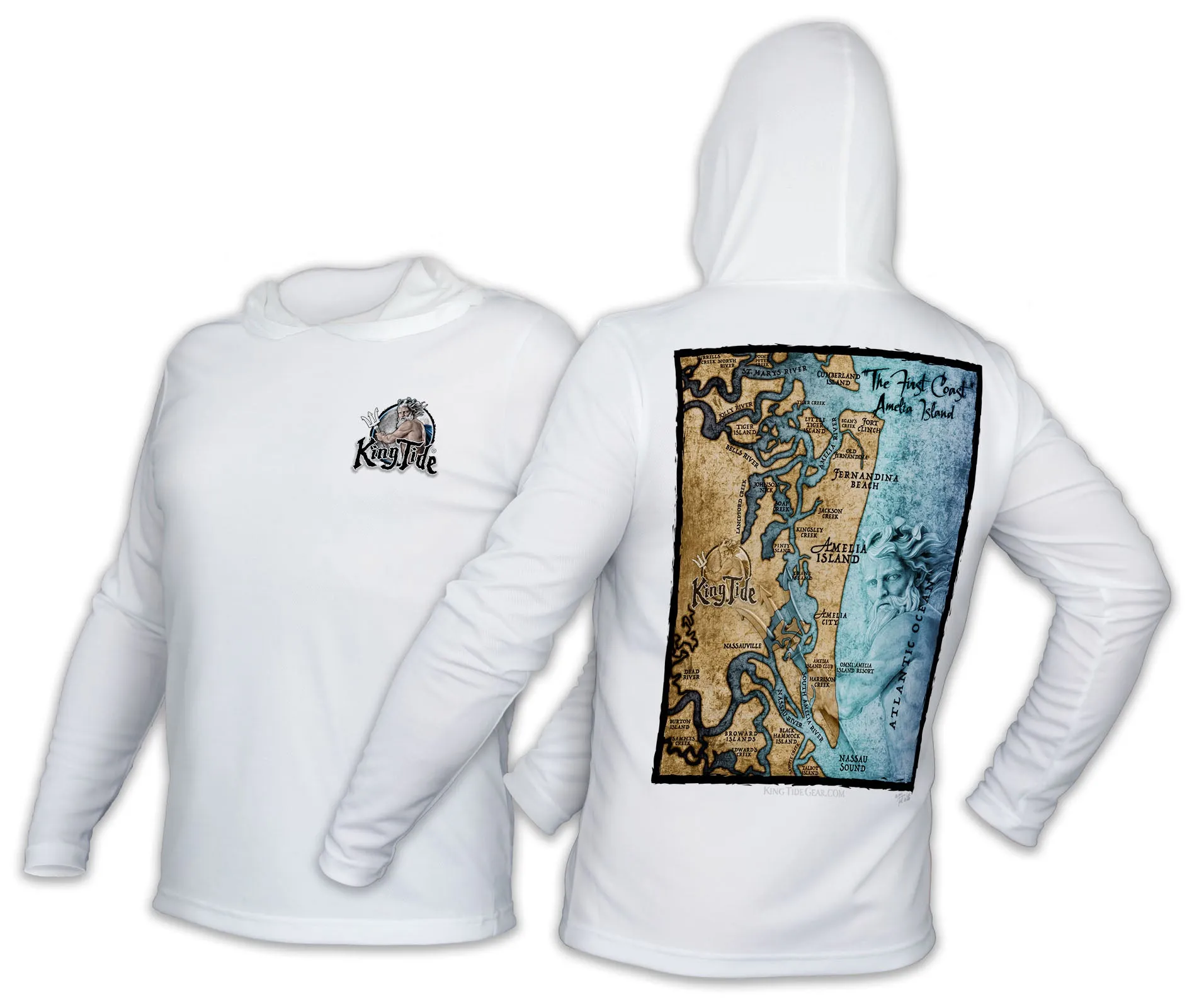 Amelia - Fernandina, FL / King Tide Classic Chart Hoodie