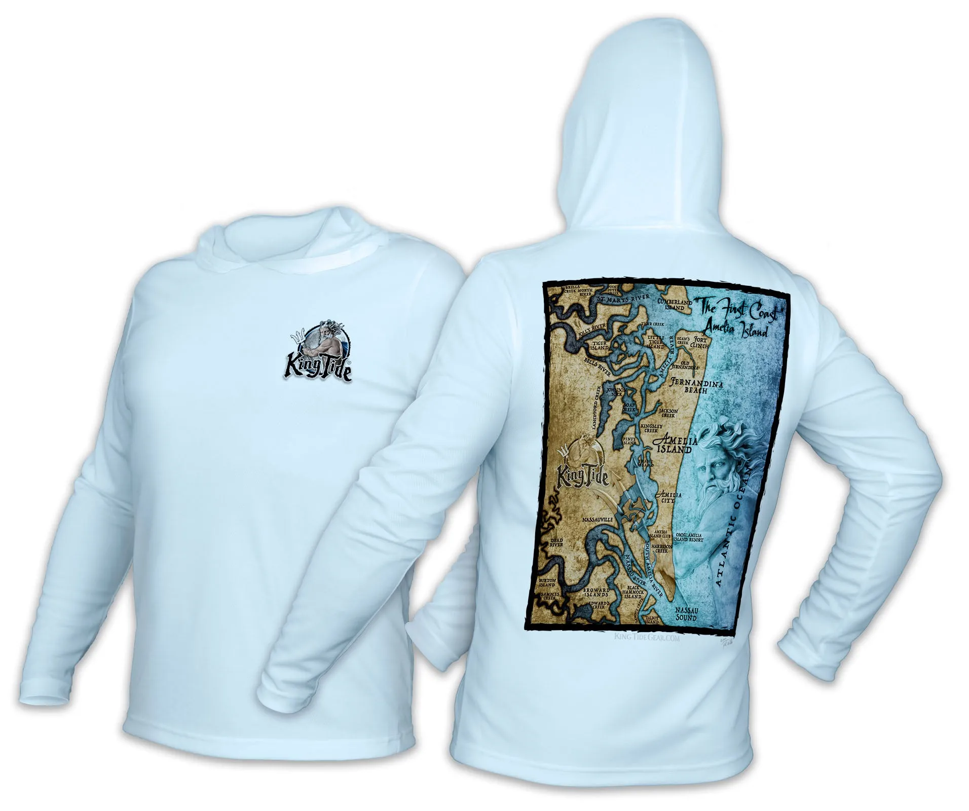 Amelia - Fernandina, FL / King Tide Classic Chart Hoodie