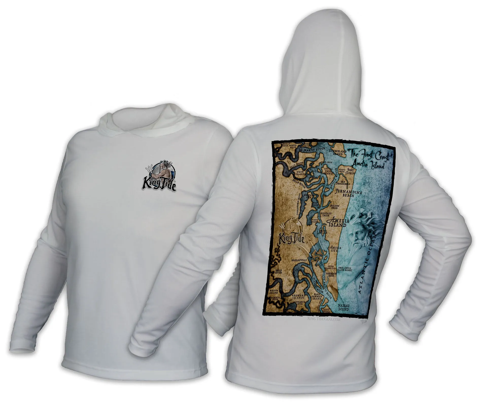 Amelia - Fernandina, FL / King Tide Classic Chart Hoodie