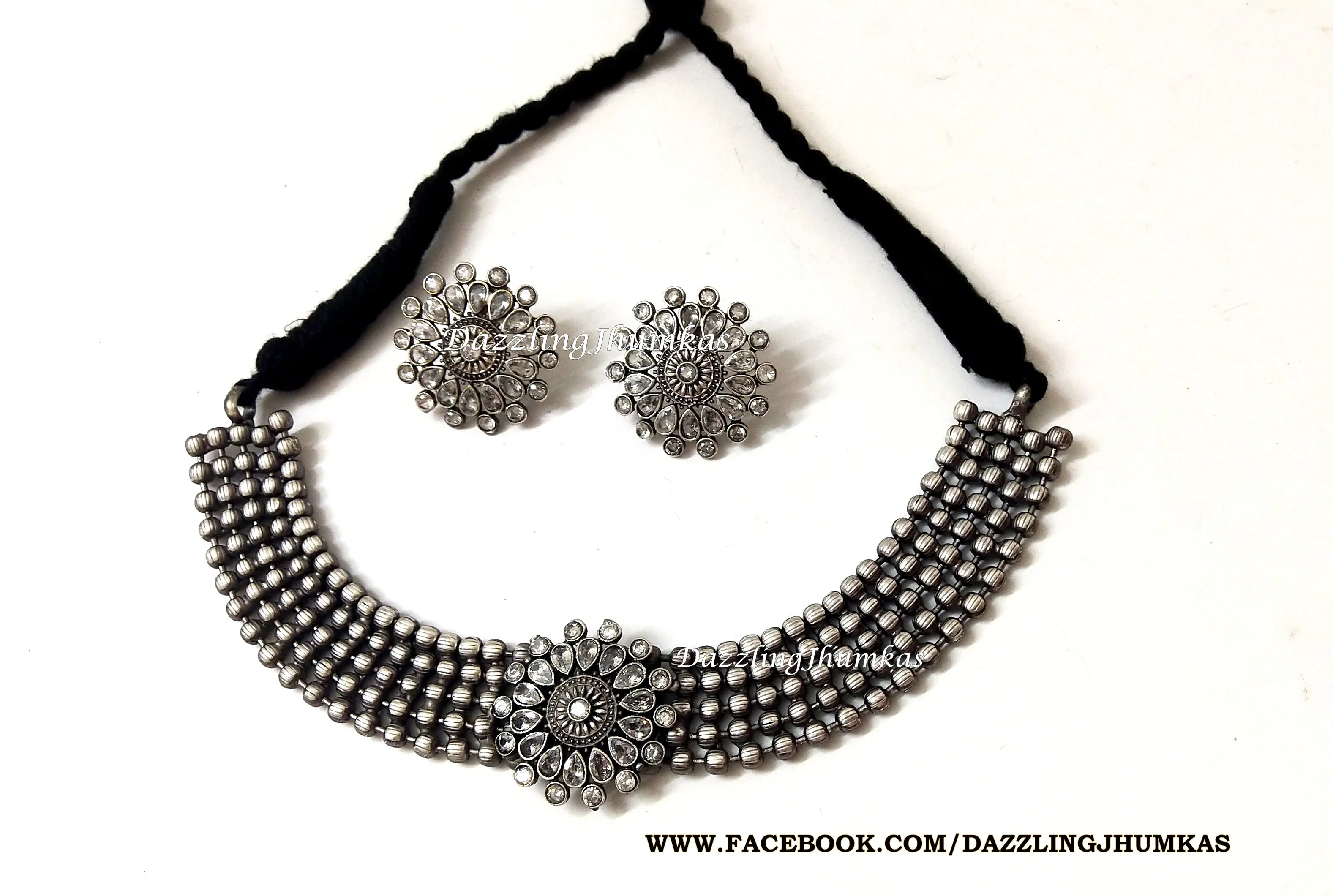 Antique oxidized Choker Designer set