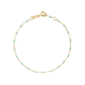 Baby Classic Gigi Jade bracelet, Yellow Gold, 5.1"