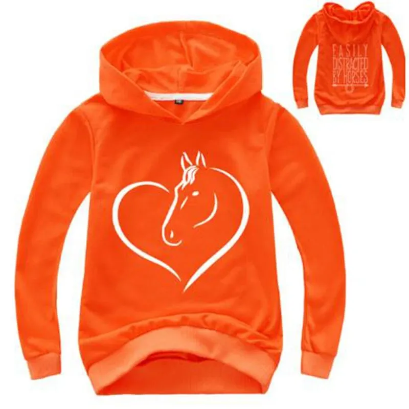 Baby Girls 24M-12Y Cartoon Heart Animal Hoodies