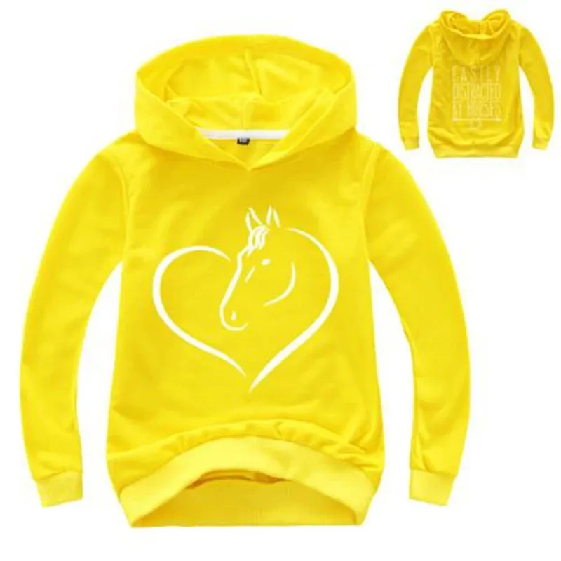 Baby Girls 24M-12Y Cartoon Heart Animal Hoodies