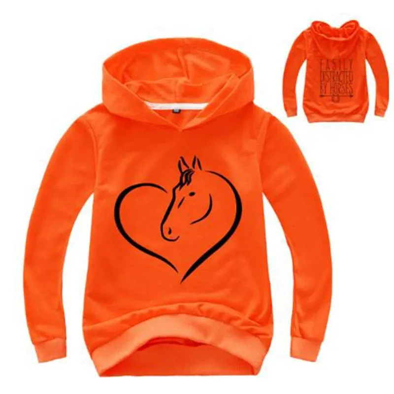 Baby Girls 24M-12Y Cartoon Heart Animal Hoodies