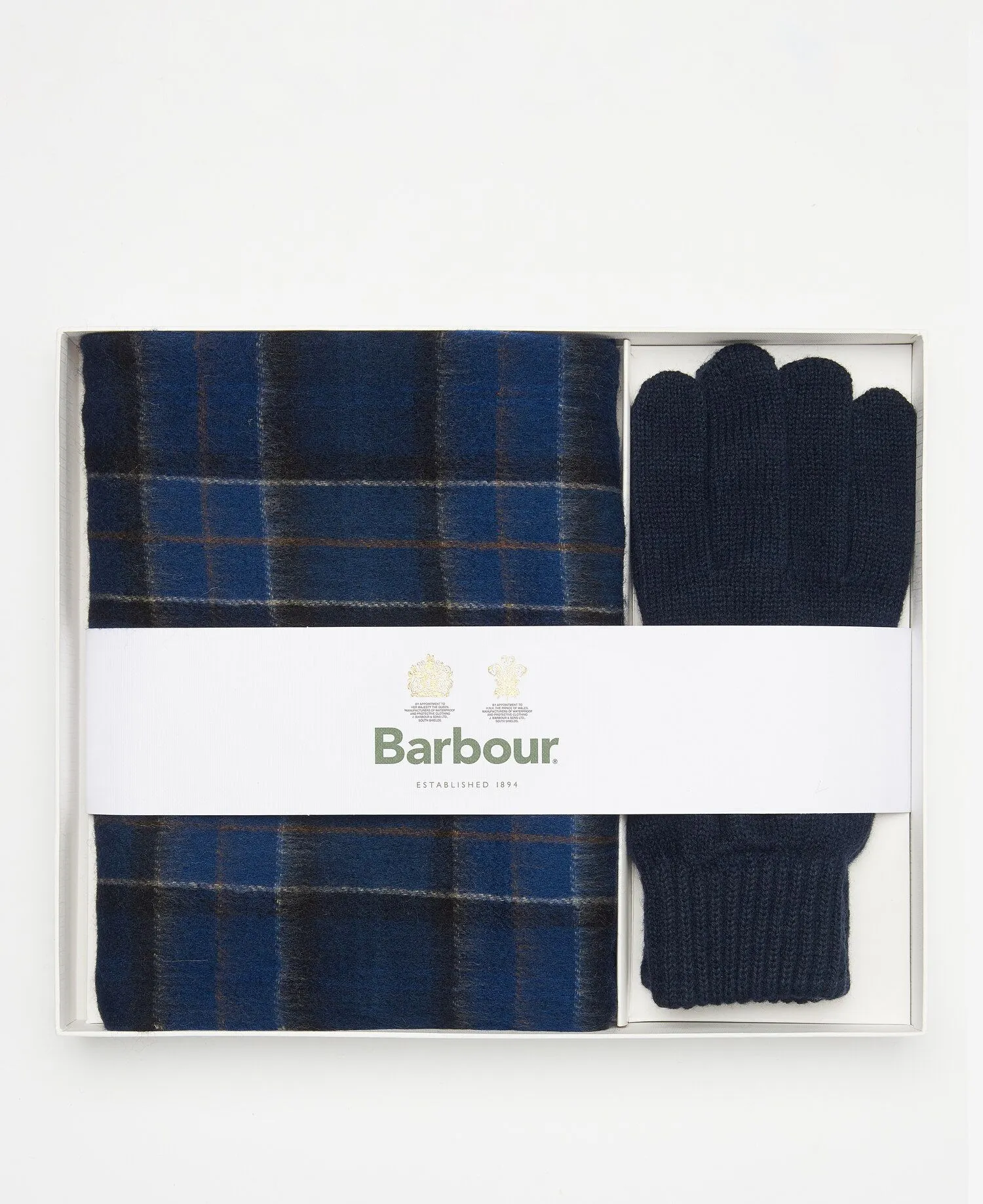 Barbour Lambswool Tartan Scarf & Glove Gift Set