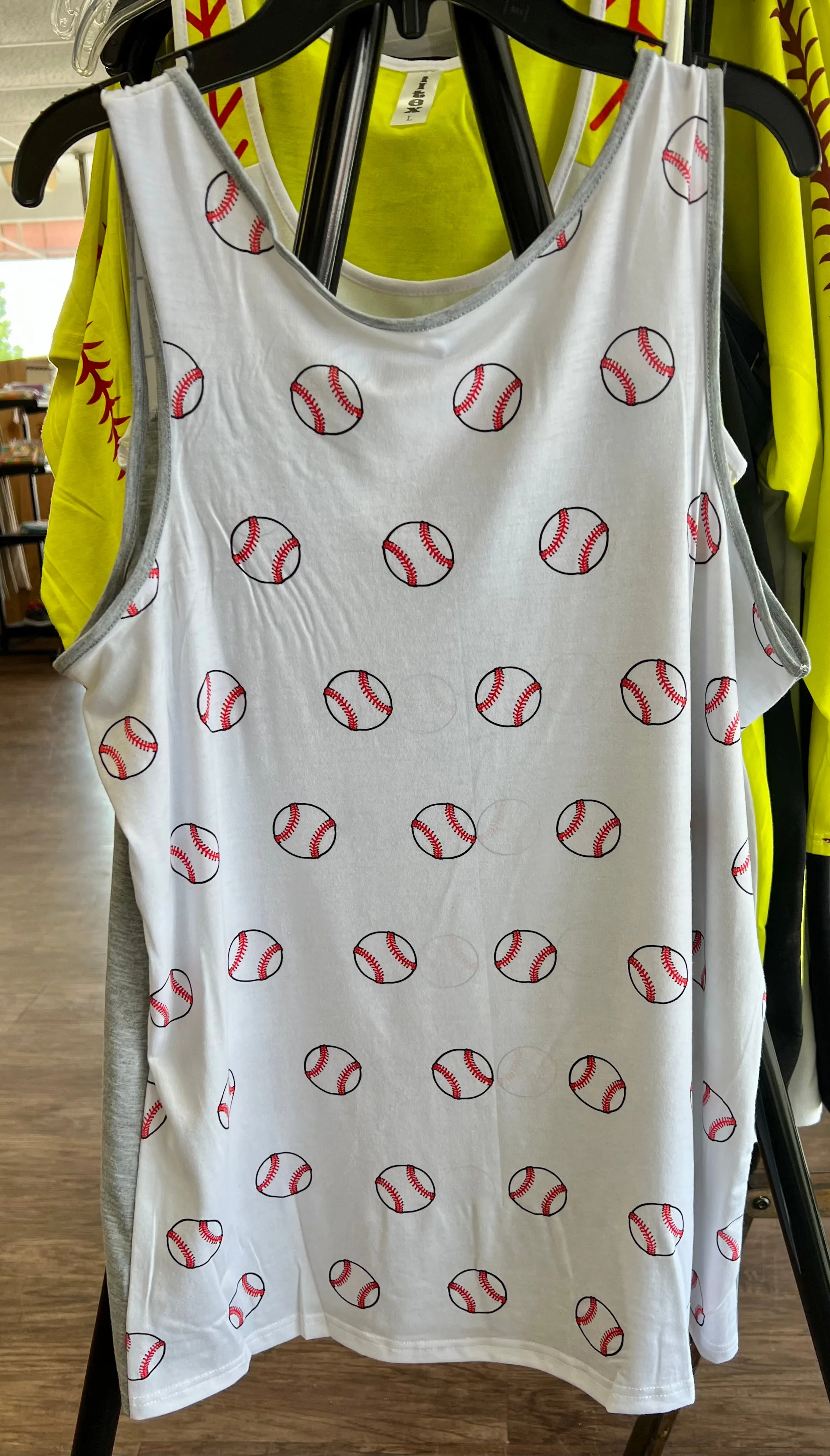 Baseball tank top size L