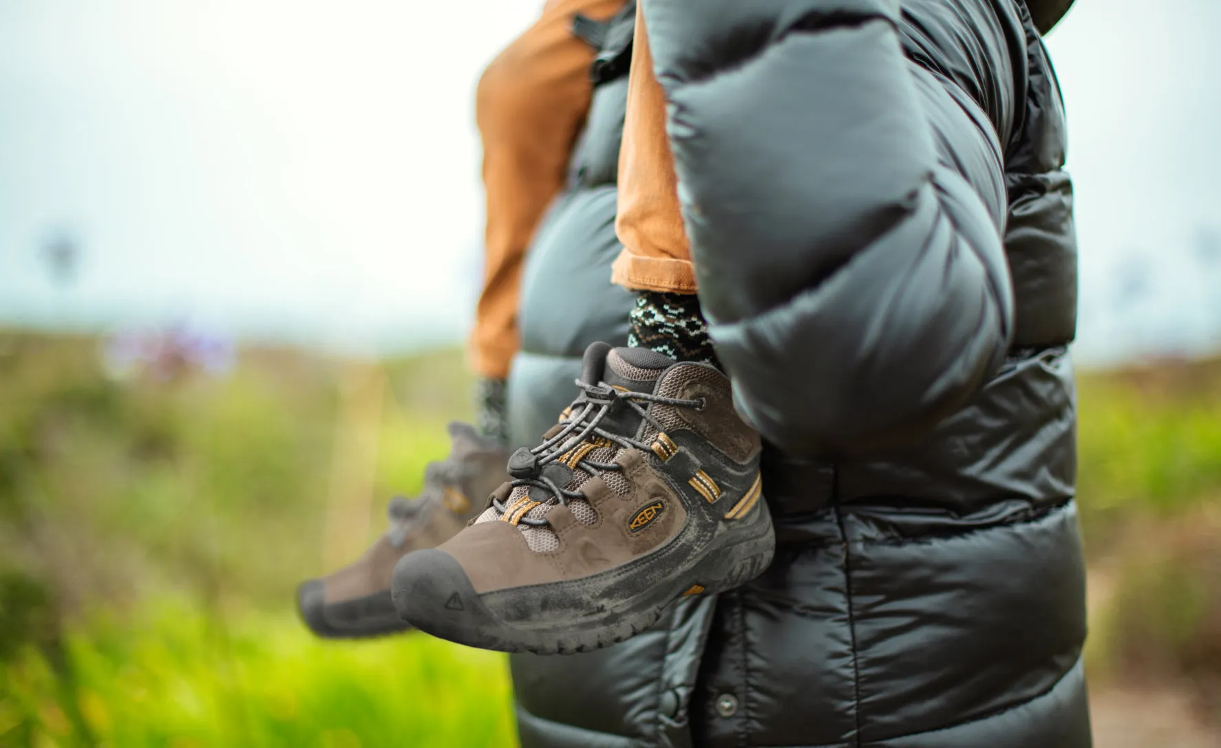 Big Kids' Targhee Waterproof Boot  |  Dark Earth/Golden Brown