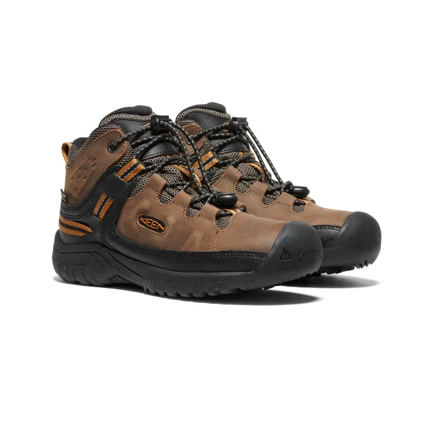 Big Kids' Targhee Waterproof Boot  |  Dark Earth/Golden Brown