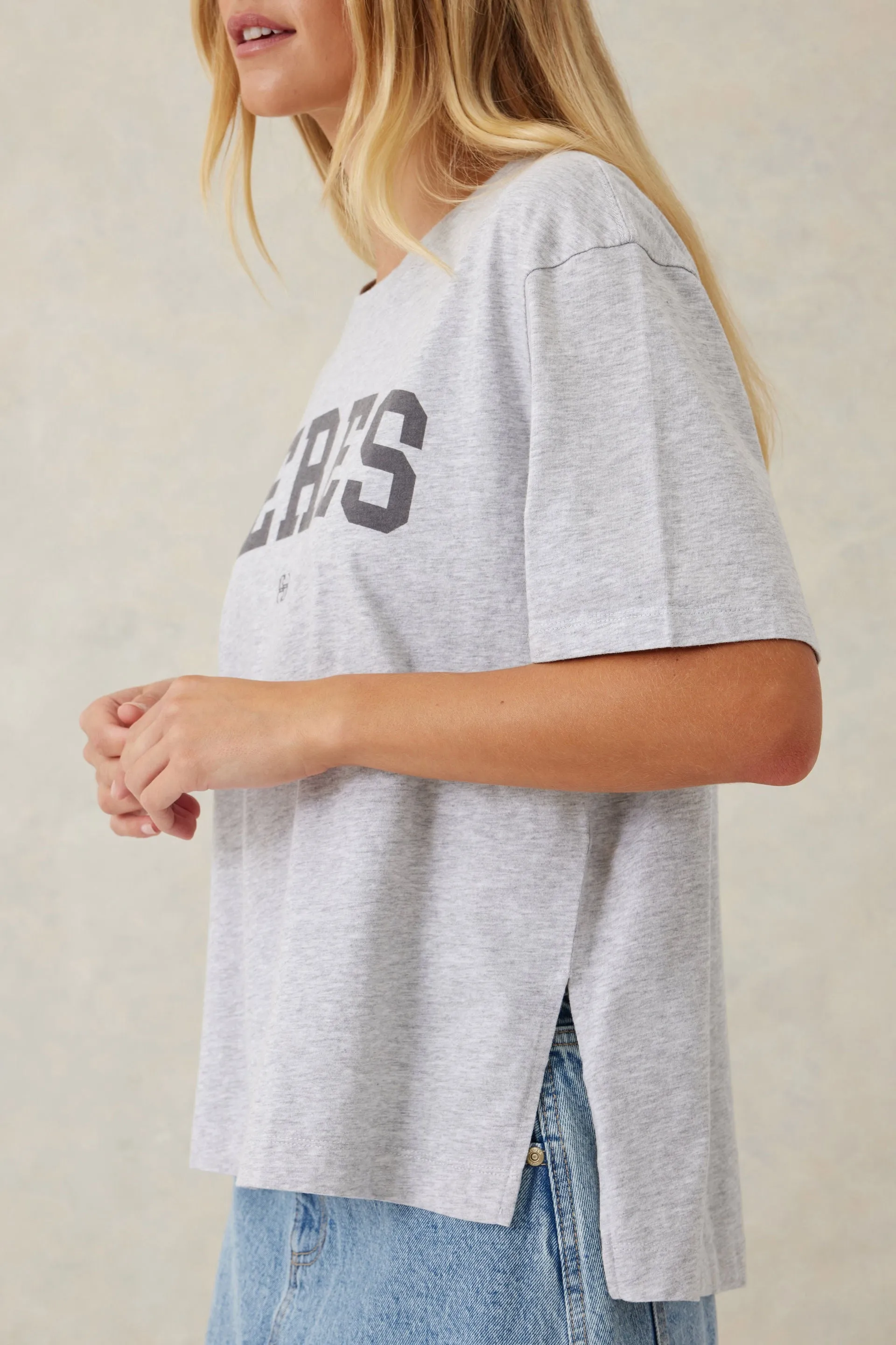 Ceres Life - Slouchy  Split Hem Tee