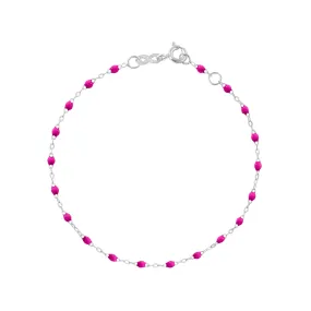 Classic Gigi Candy bracelet, White Gold, 7.5"