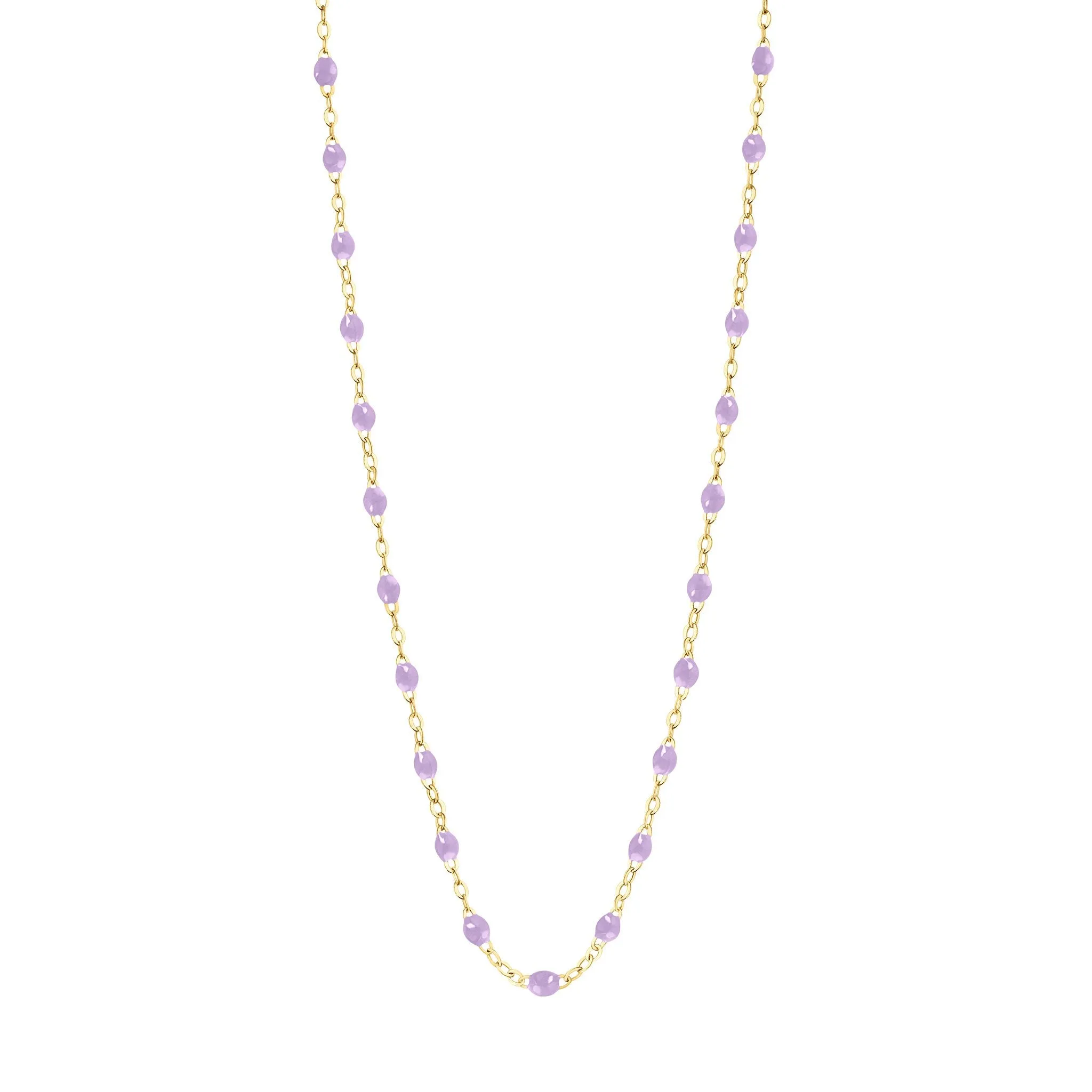 Classic Gigi Lilac necklace, Yellow Gold, 17.7"