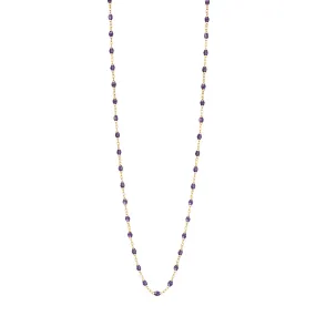 Classic Gigi Violet sautoir, Yellow Gold, 34"