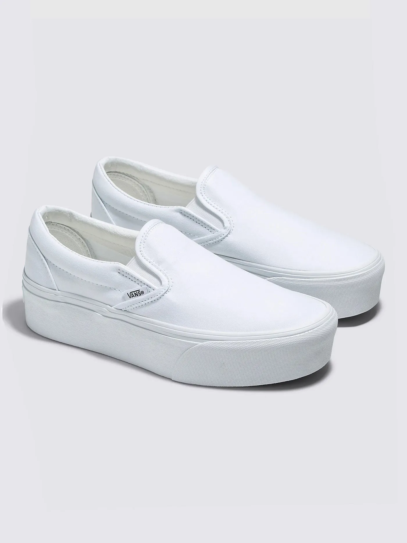 Classic Slip-on Stackform Canvas True White Shoes