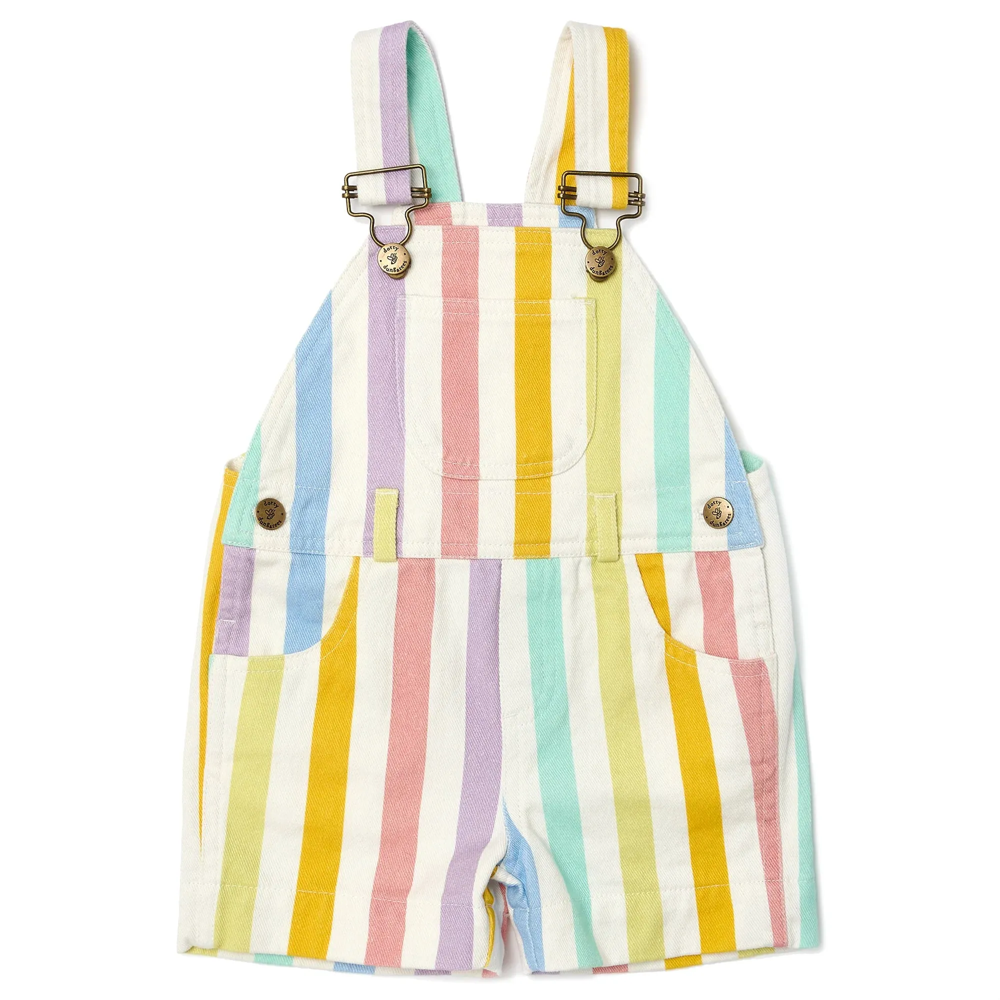 Classic Wide Stripe Shorts - Multicolour - Dotty Dungarees