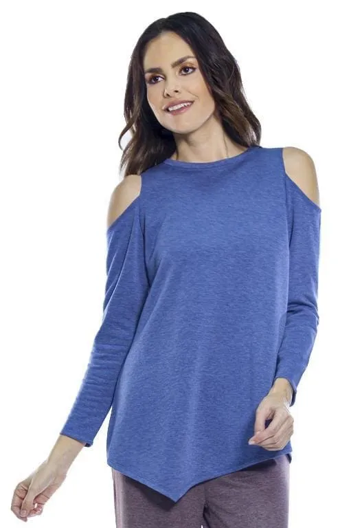 Cold Shoulder Long Sleeve Top - FINAL SALE