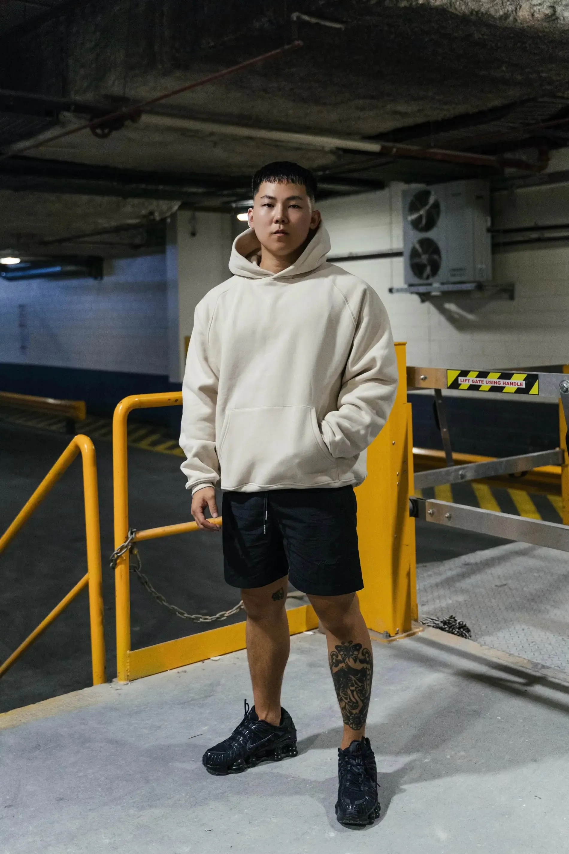 CORE Essential Raglan Sleeve Hoodie Ecru