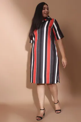 Cuban Stripe Polo Dress