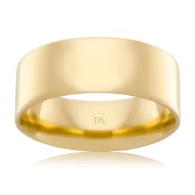 Flat Round 8mm - 9ct Yellow Gold