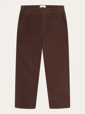 FLINT wide corduroy chino pants - Deep Mahogany