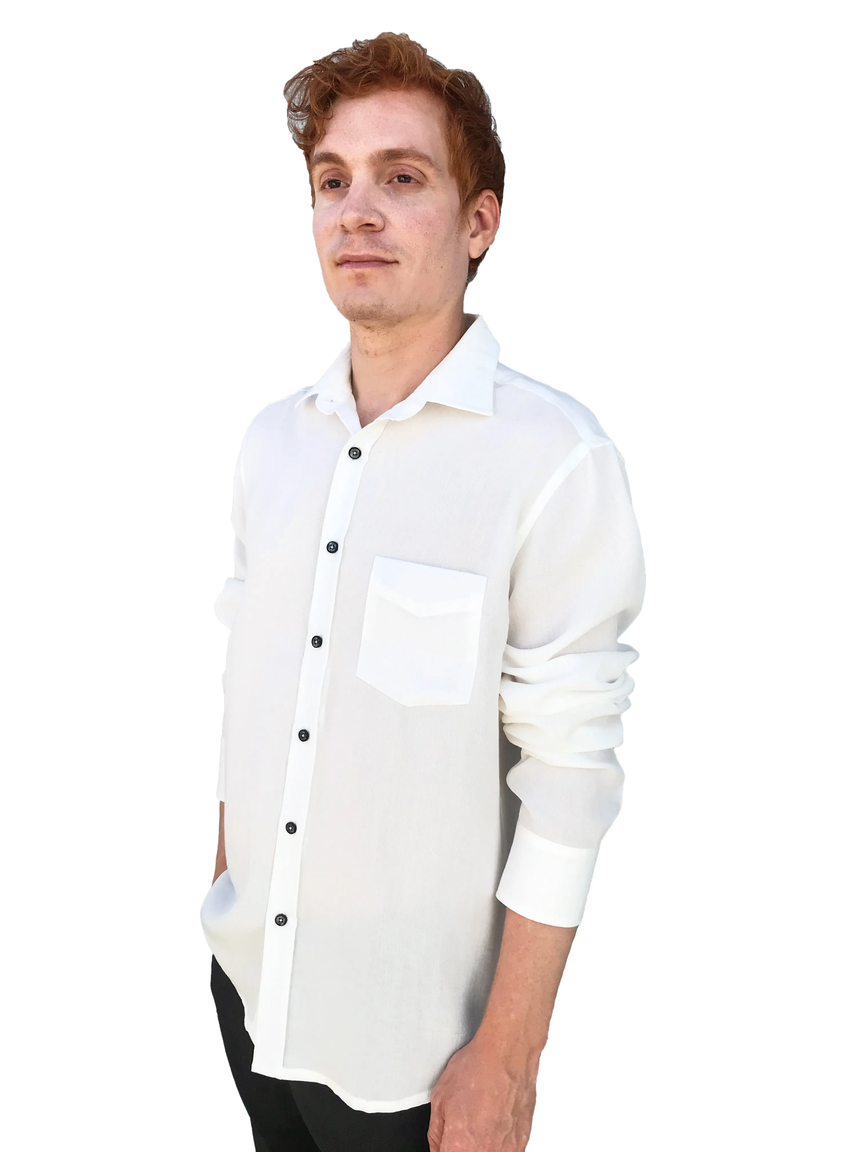 Fridaze Wrinkle-Resistant 100% Linen Men’s Shirt, Regular Fit, Long Sleeve - AA9202