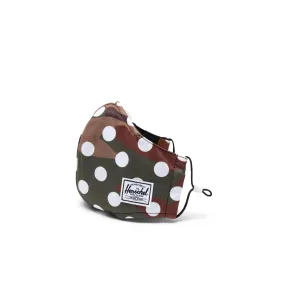 Herschel Classic Fitted Face Mask Woodland Camo Polka Dot