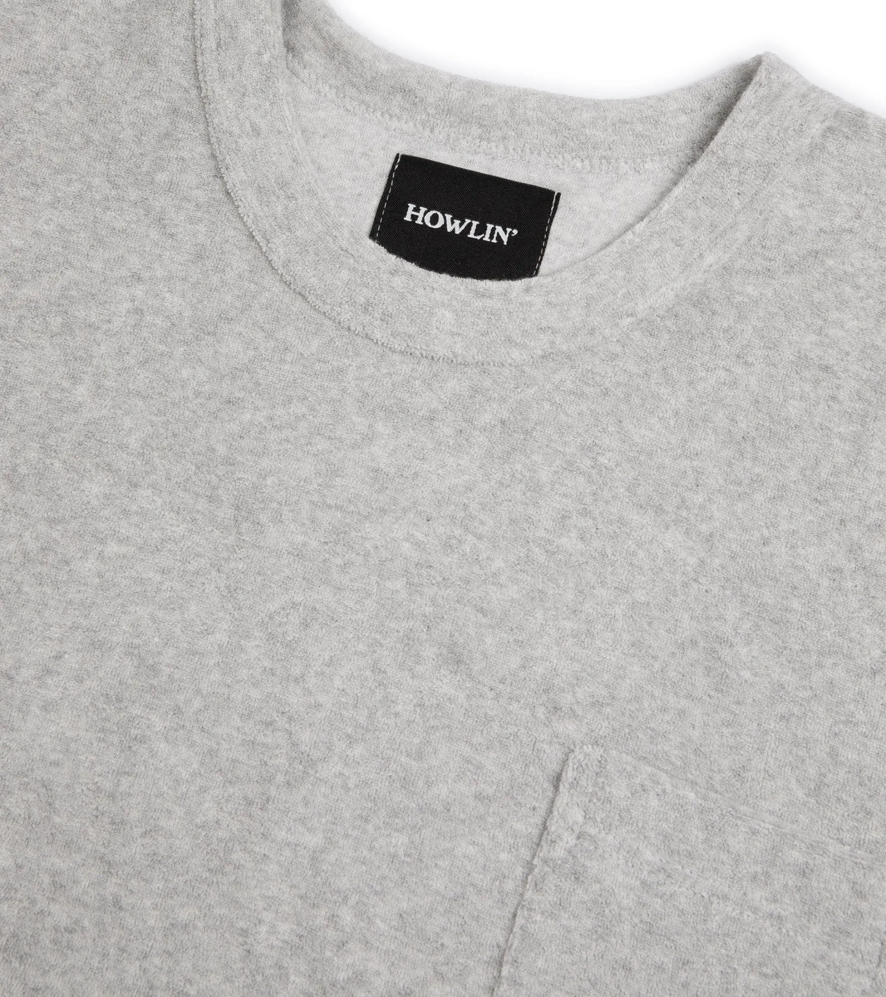 Howlin' Fons Terry Towel T-Shirt: Grey