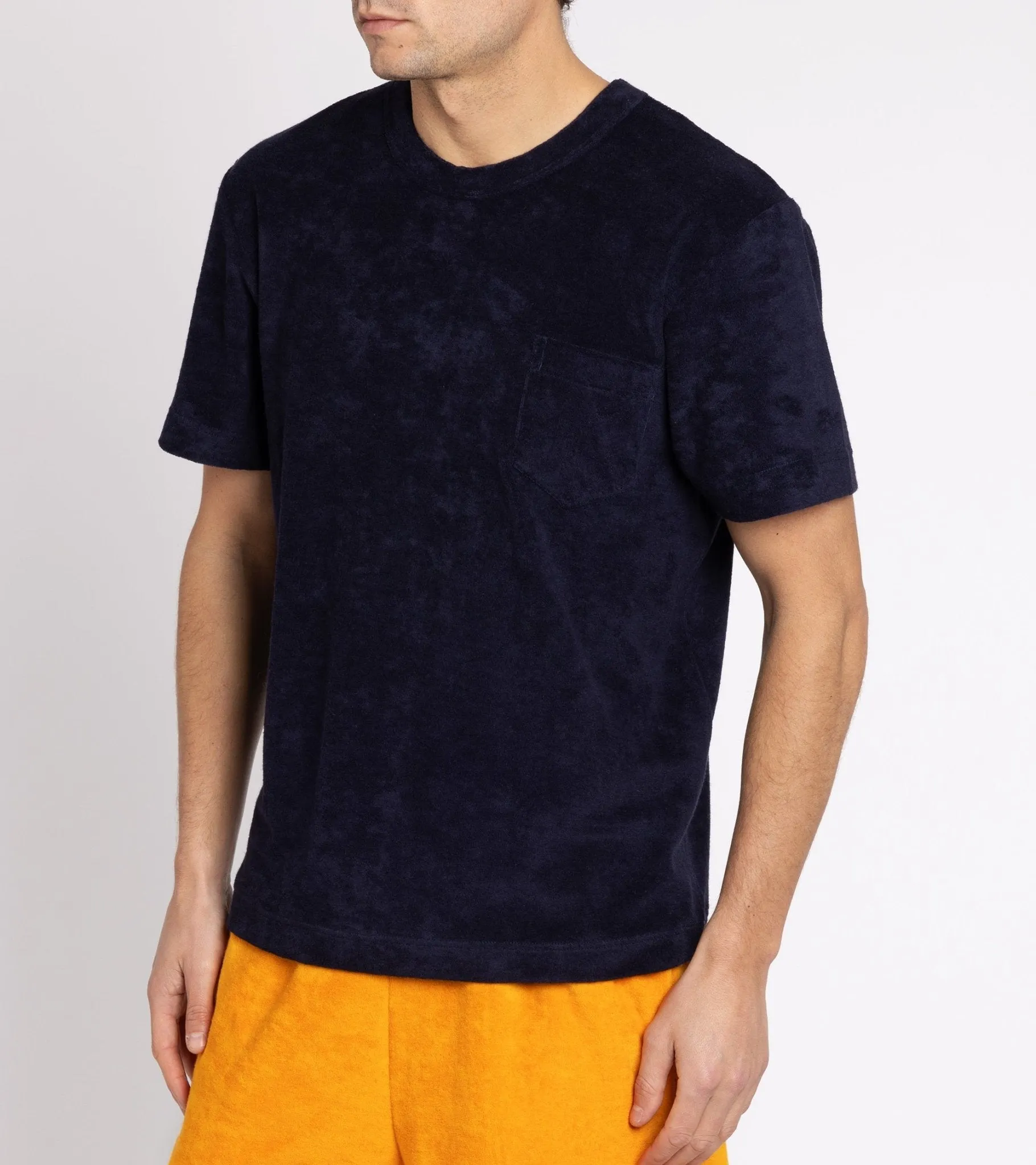 Howlin' Fons Terry Towel T-Shirt: Navy