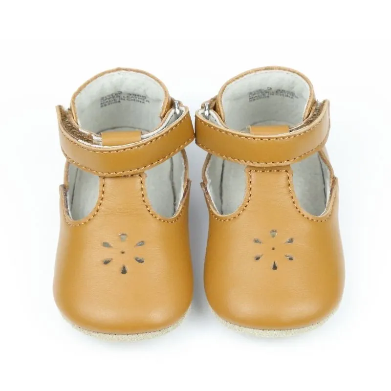 Infant Girls Lisette Napa Leather Mary Jane Crib Shoe