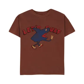 Let´s Surf Adult Brown T-shirt