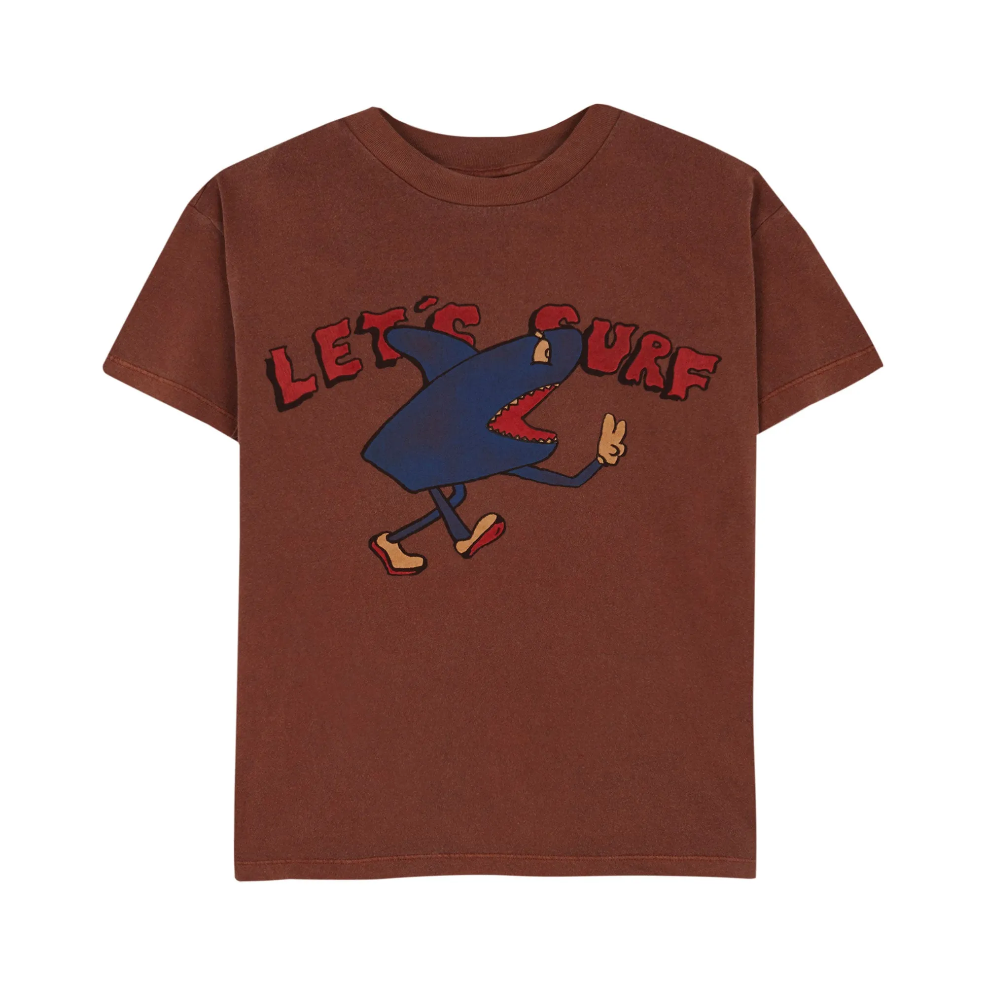 Let´s Surf Adult Brown T-shirt