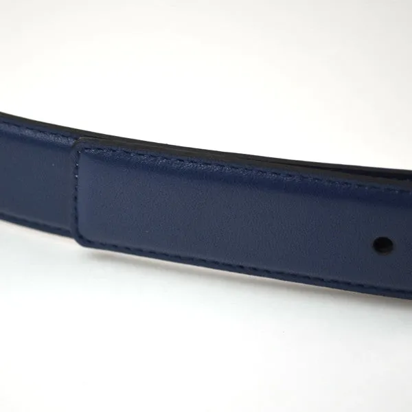 Maison Boinet - Classic Nappa Leather Belt - Navy