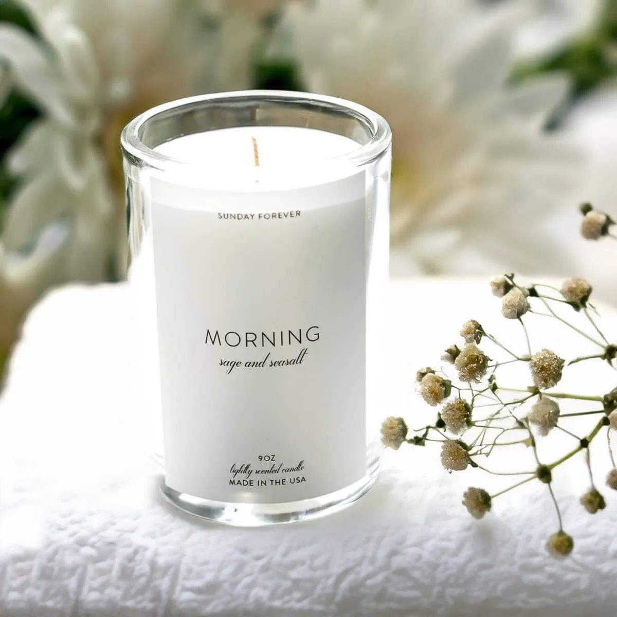 Morning Luxury Candle with Sea Salt and Sage