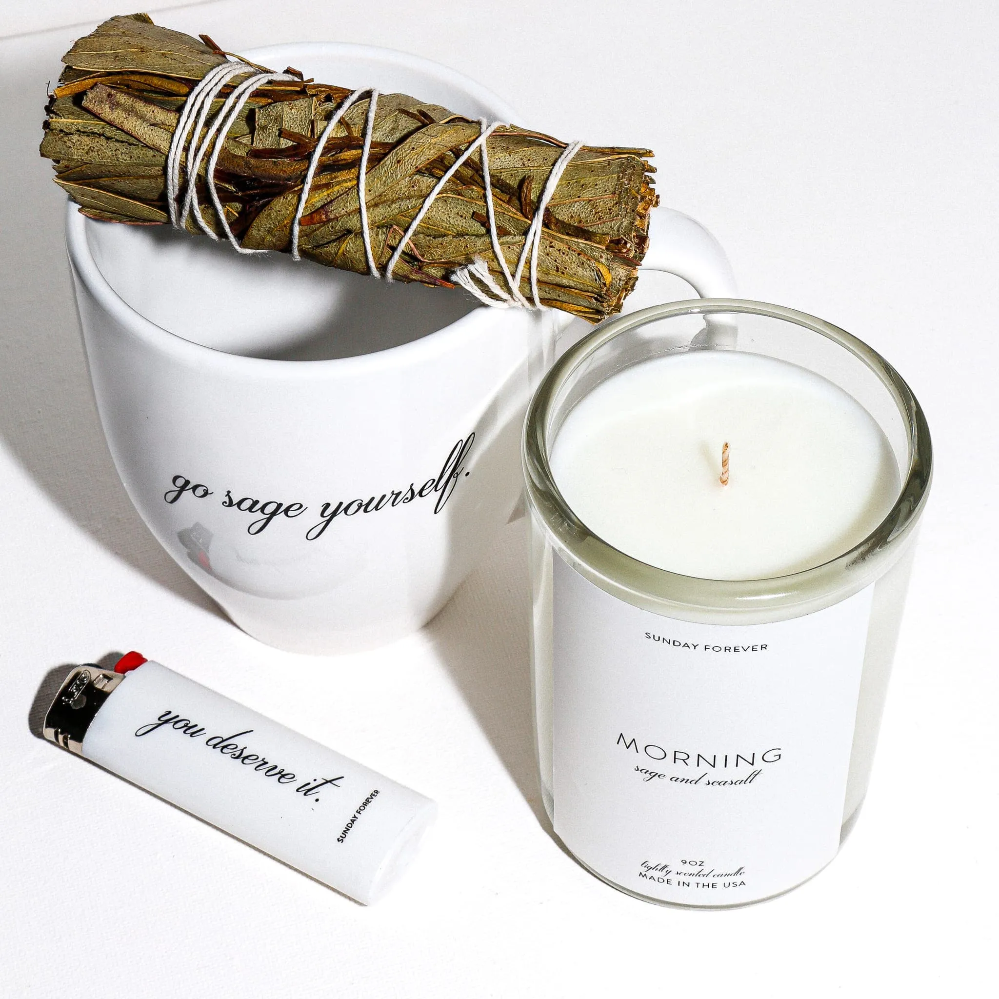 Morning Luxury Candle with Sea Salt and Sage