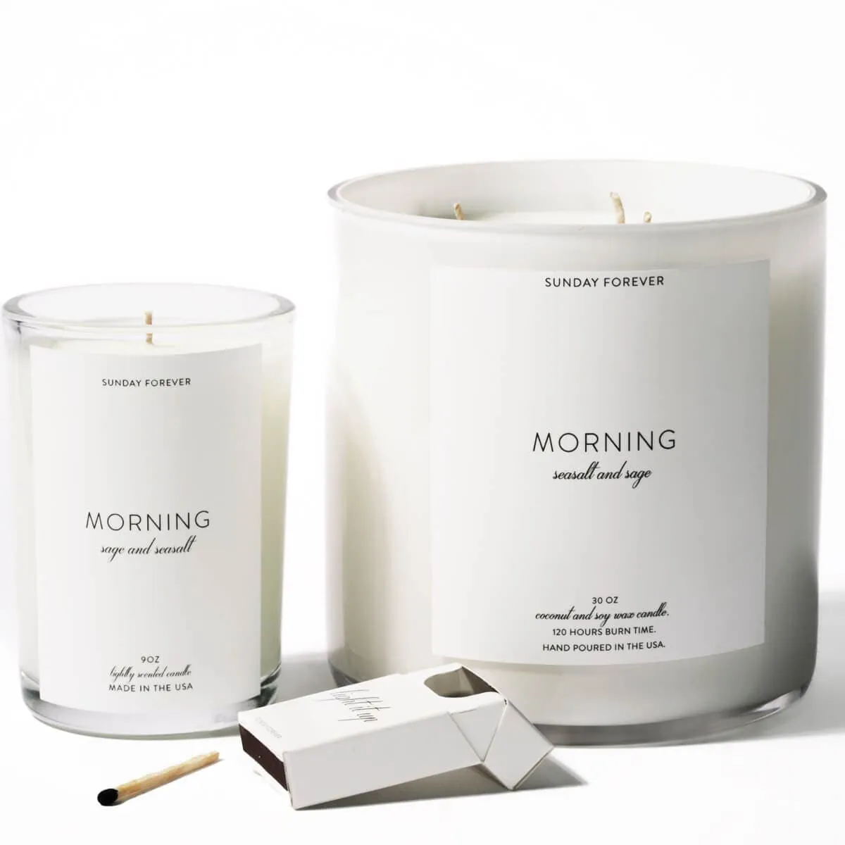 Morning Luxury Candle with Sea Salt and Sage