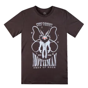 Mothman Omen of Doom Brown Tee