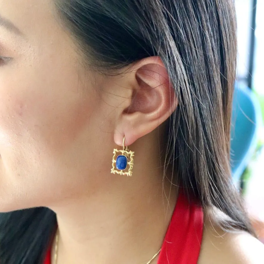 National Gallery Lapis Earrings