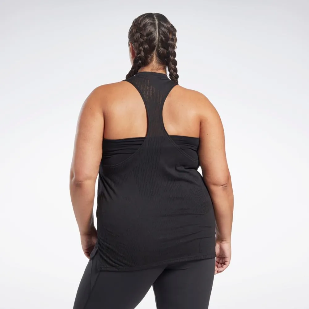 Reebok Apparel Women Burnout Tank Top (Plus Size) BLACK