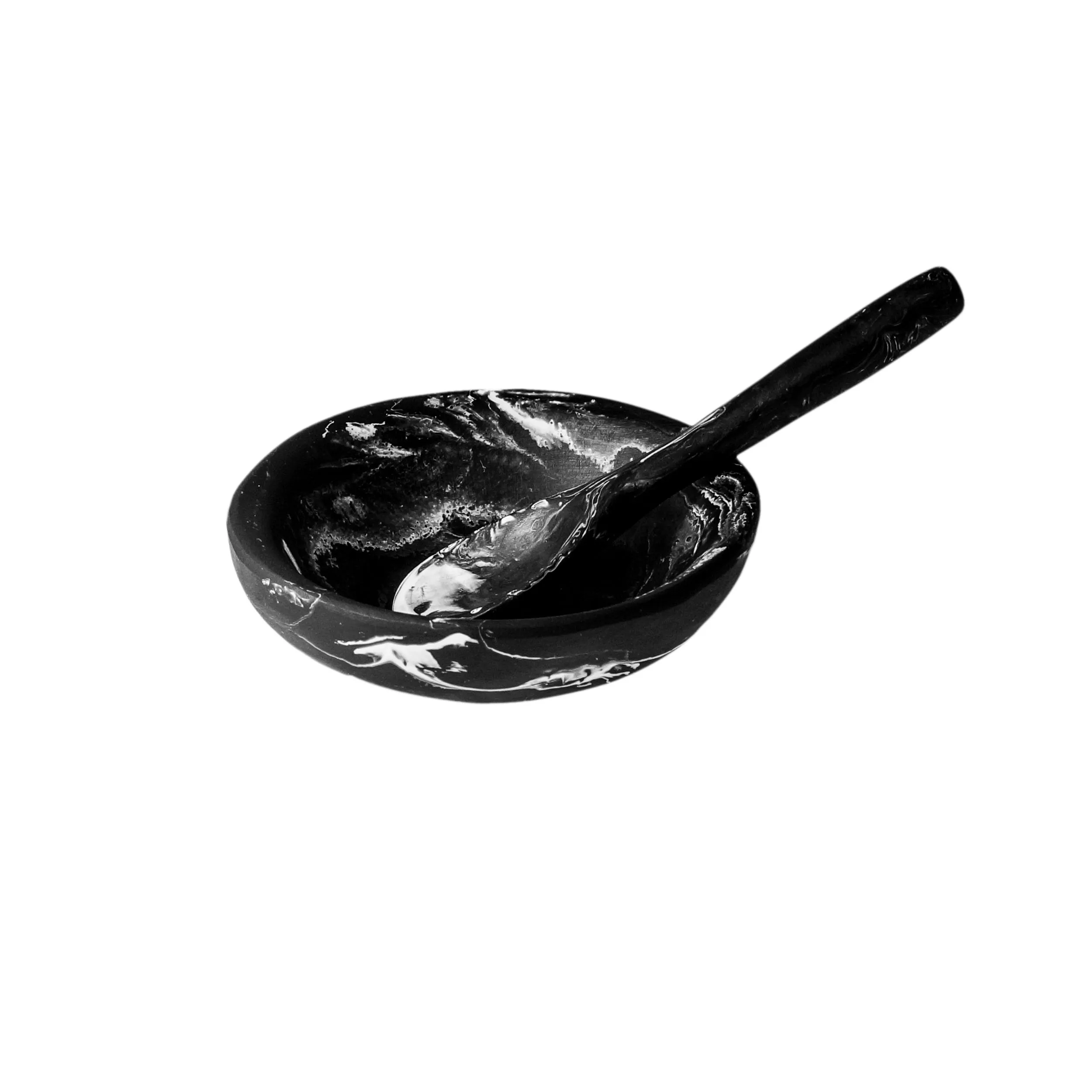 Resin Salt Bowl   Spoon Set