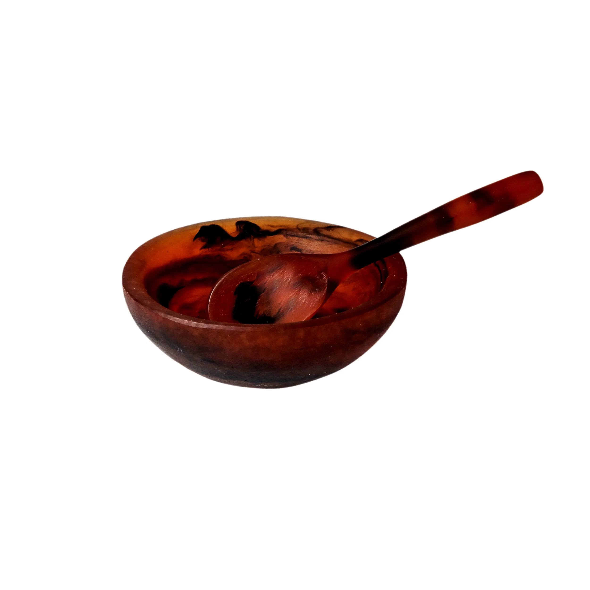 Resin Salt Bowl   Spoon Set