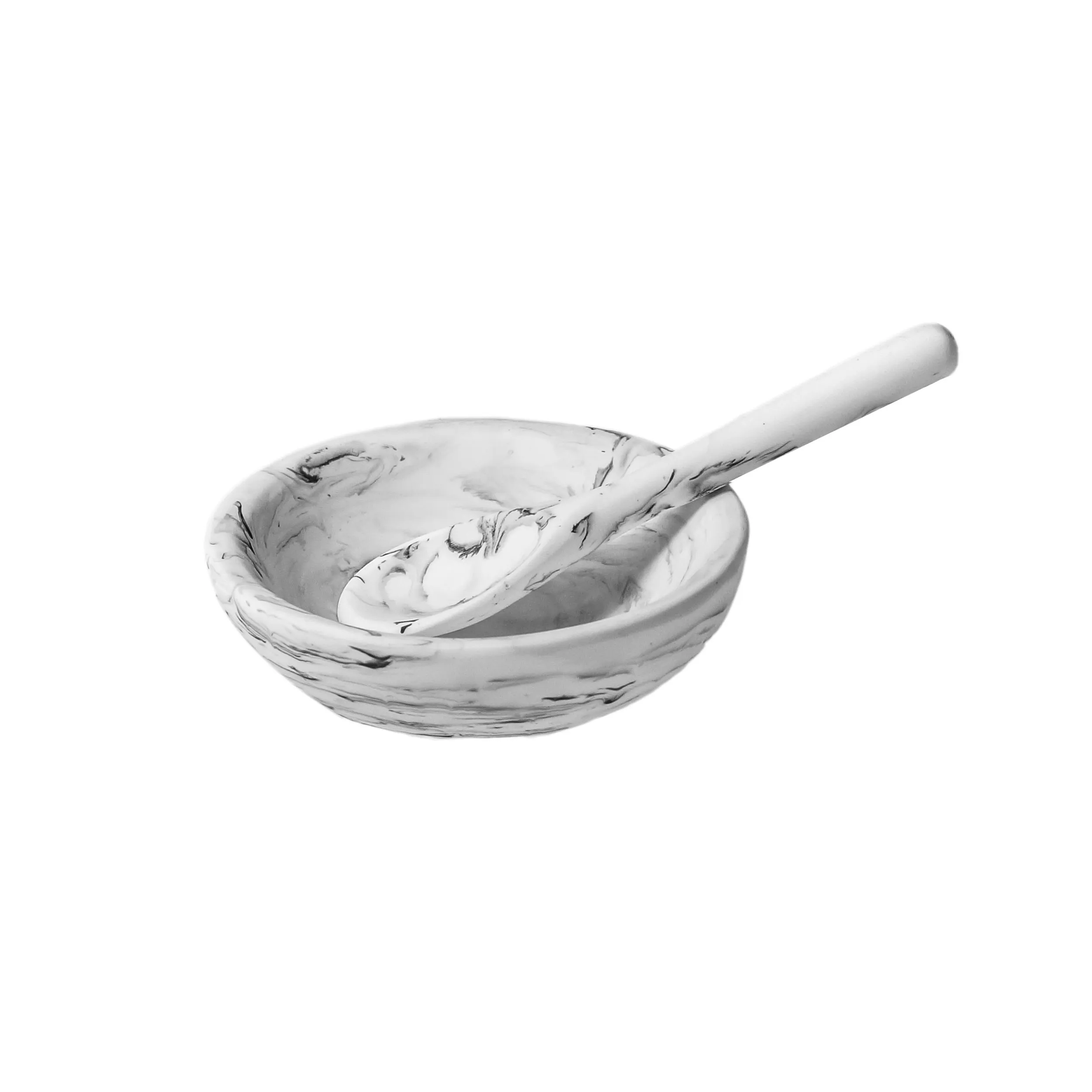 Resin Salt Bowl   Spoon Set