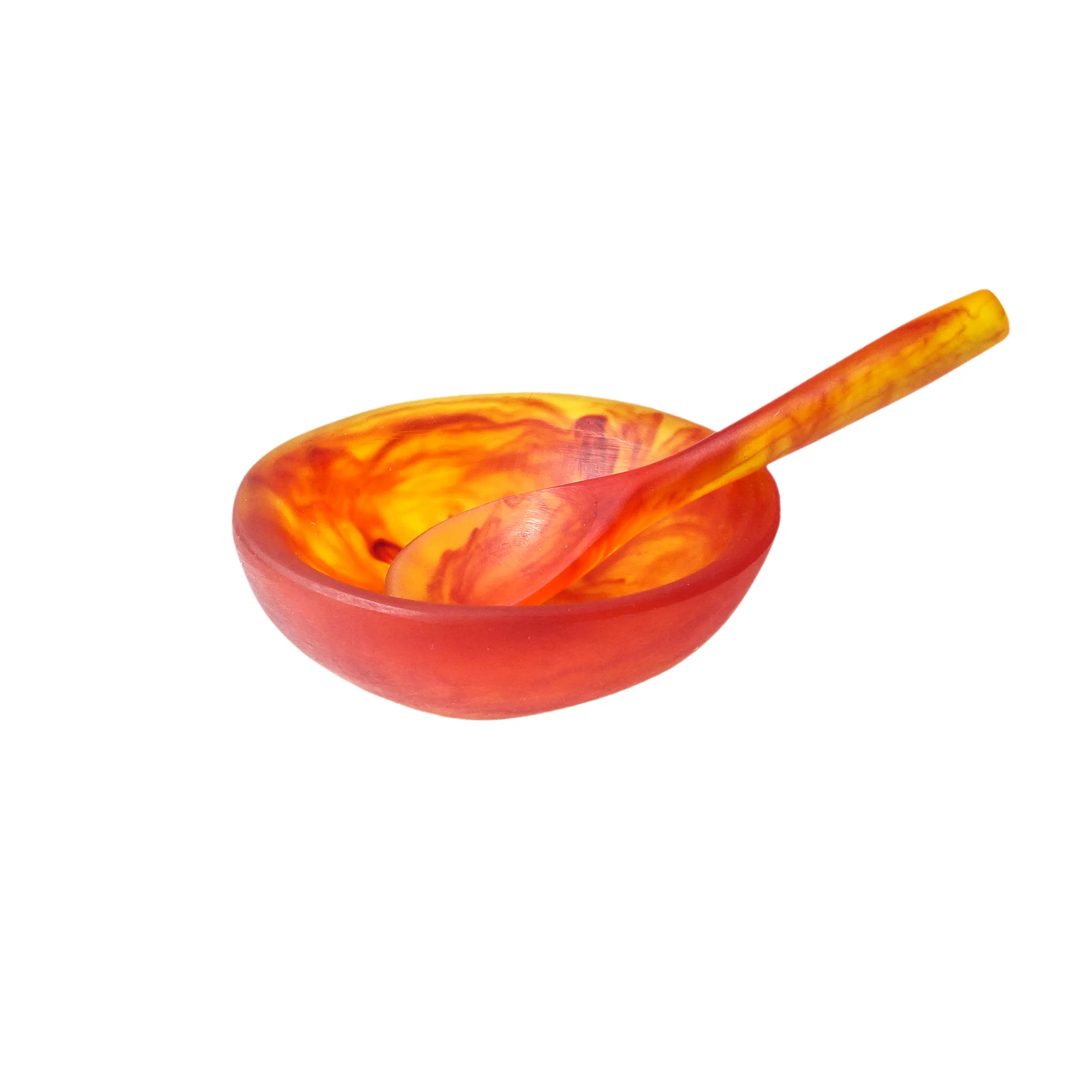 Resin Salt Bowl   Spoon Set