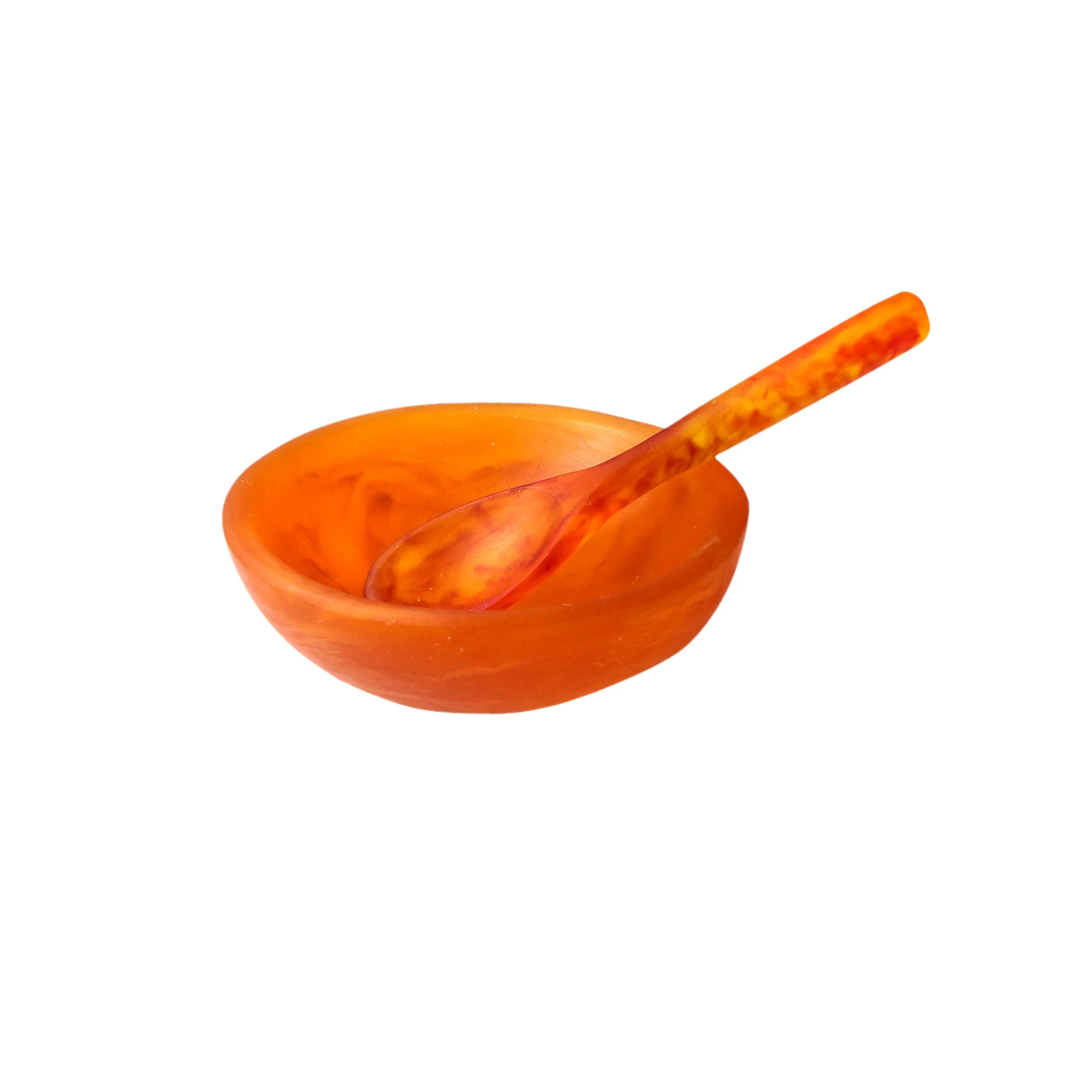 Resin Salt Bowl   Spoon Set