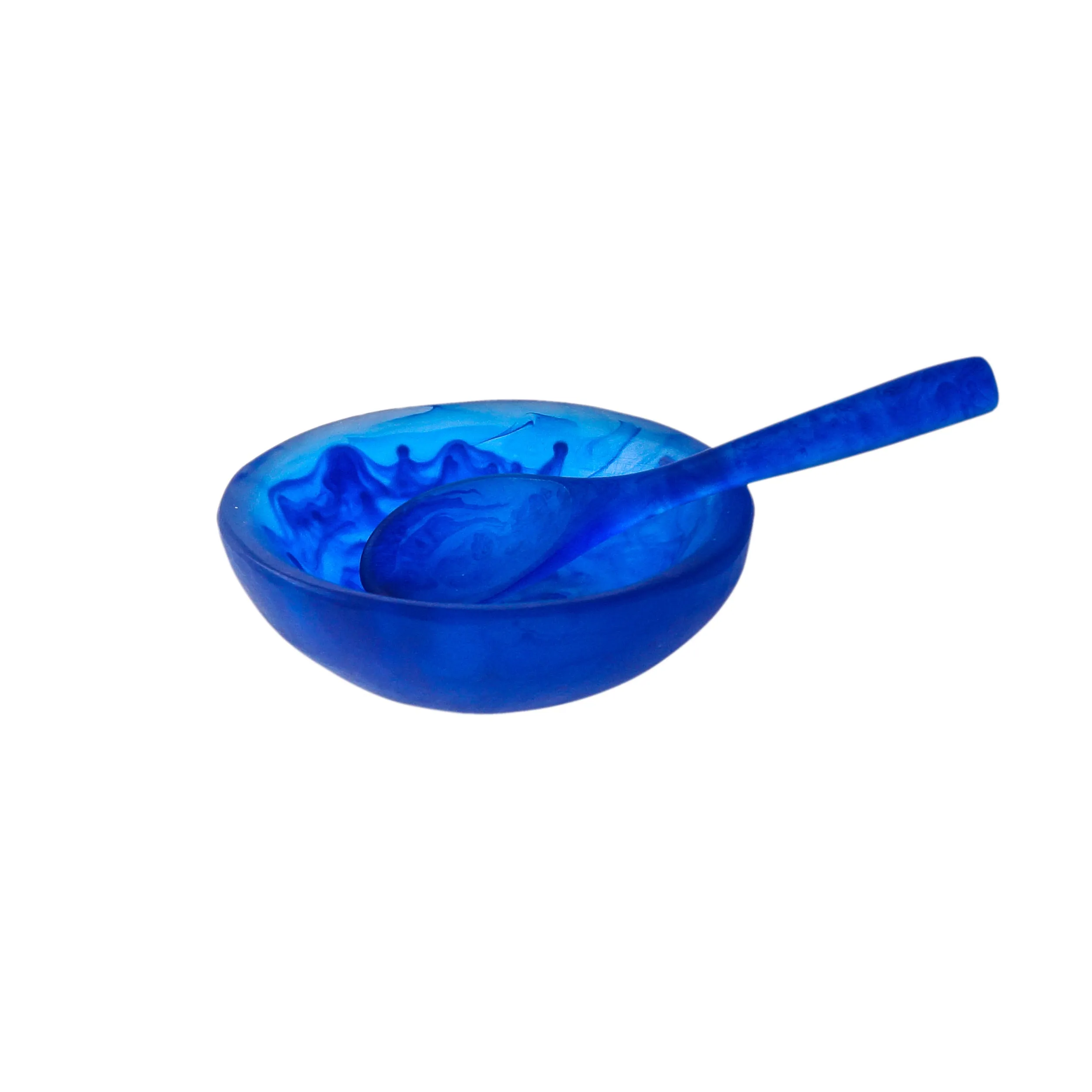 Resin Salt Bowl   Spoon Set