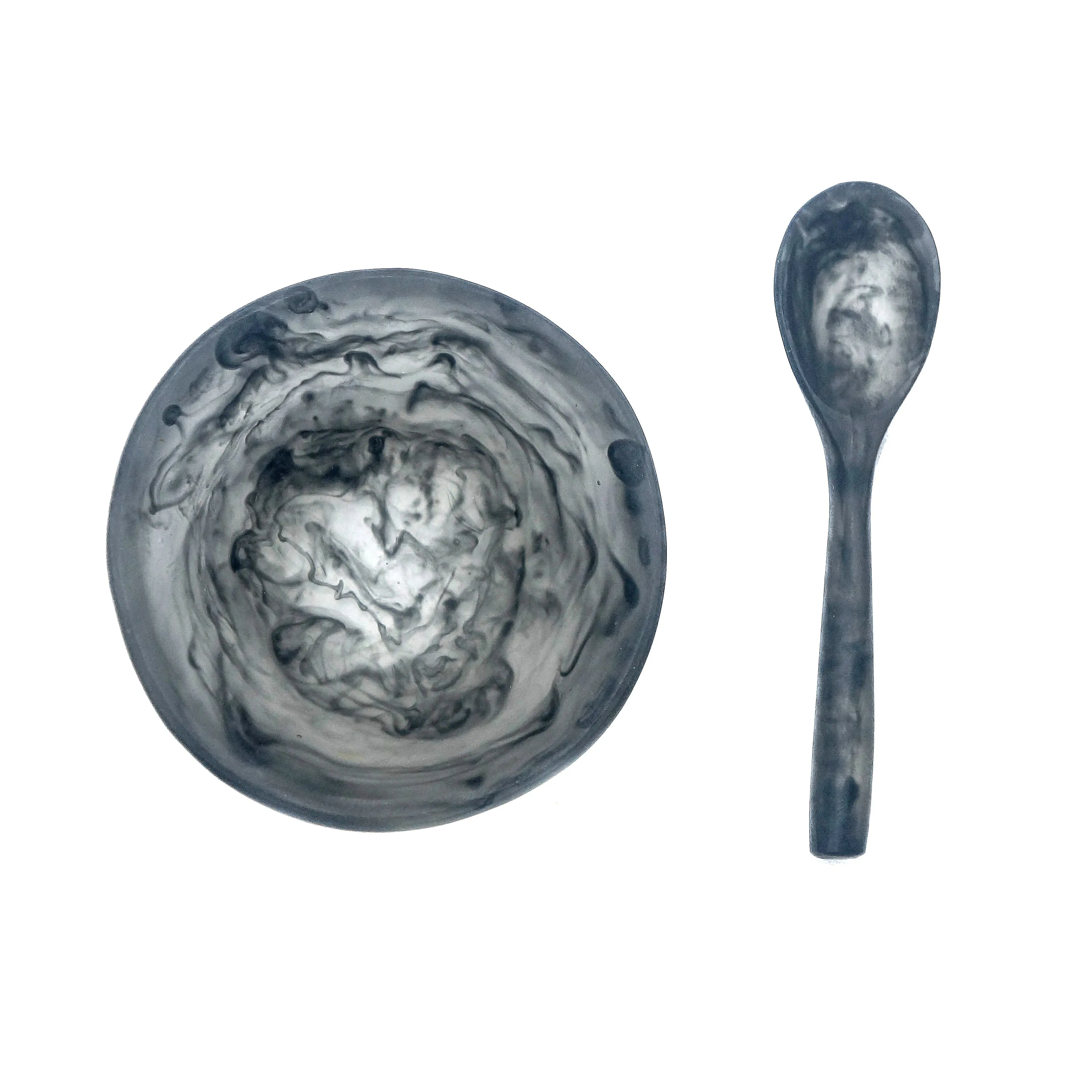 Resin Salt Bowl   Spoon Set