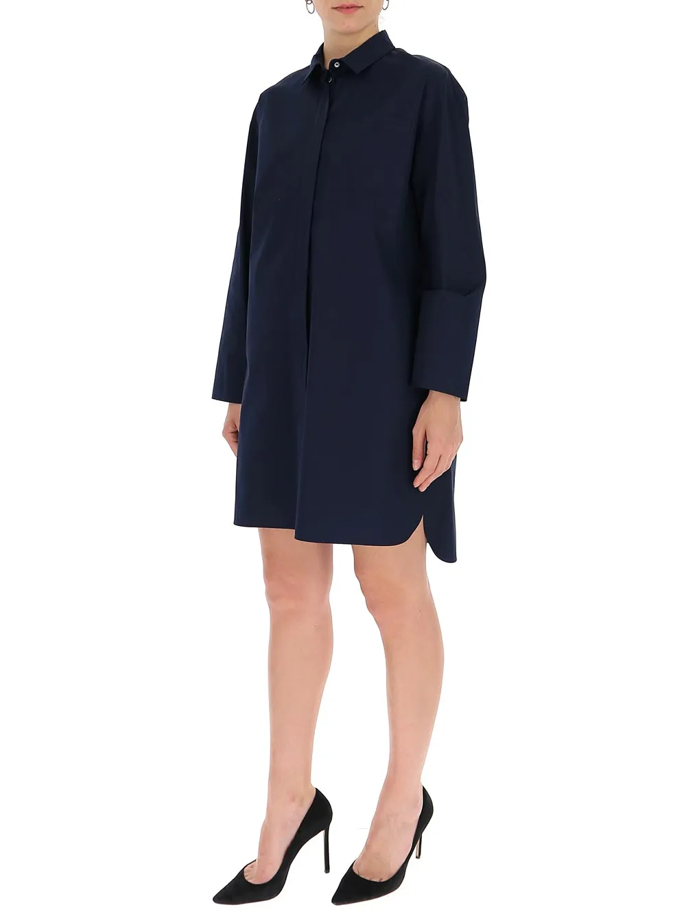 'S Max Mara Long-Sleeve Shirt Dress