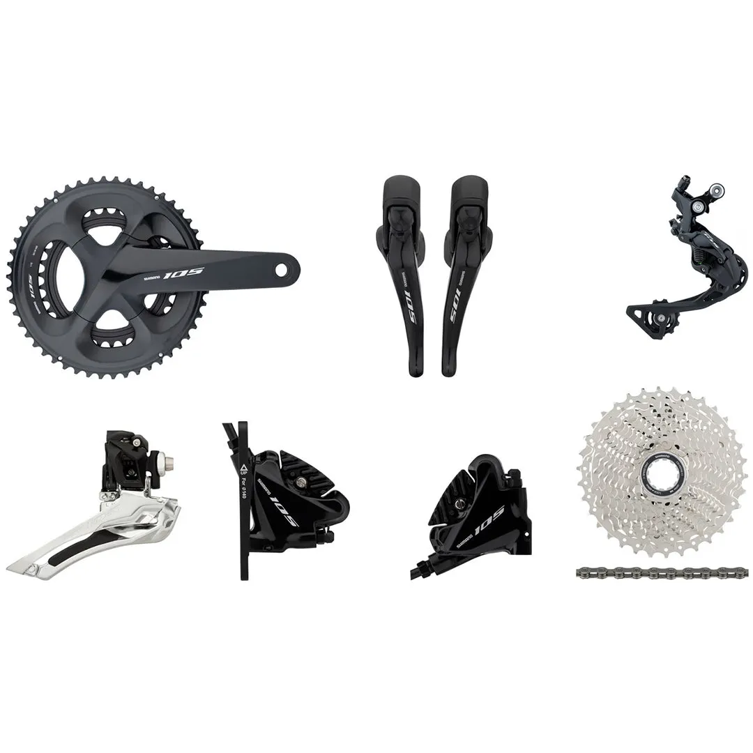 Shimano 105 R7020 2x11 Disk Brake Groupset - 50/34T, 11-32T