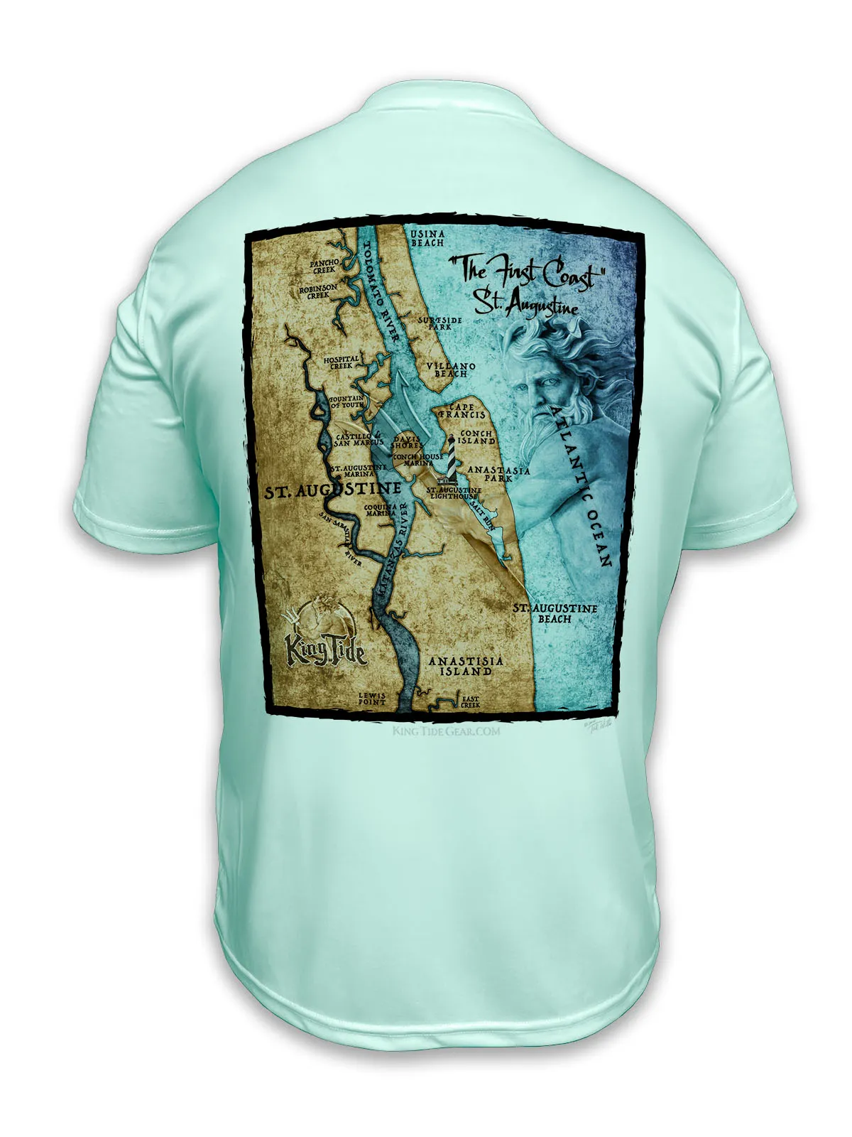 St. Augustine, FL / King Tide Classic SS Chart Shirt