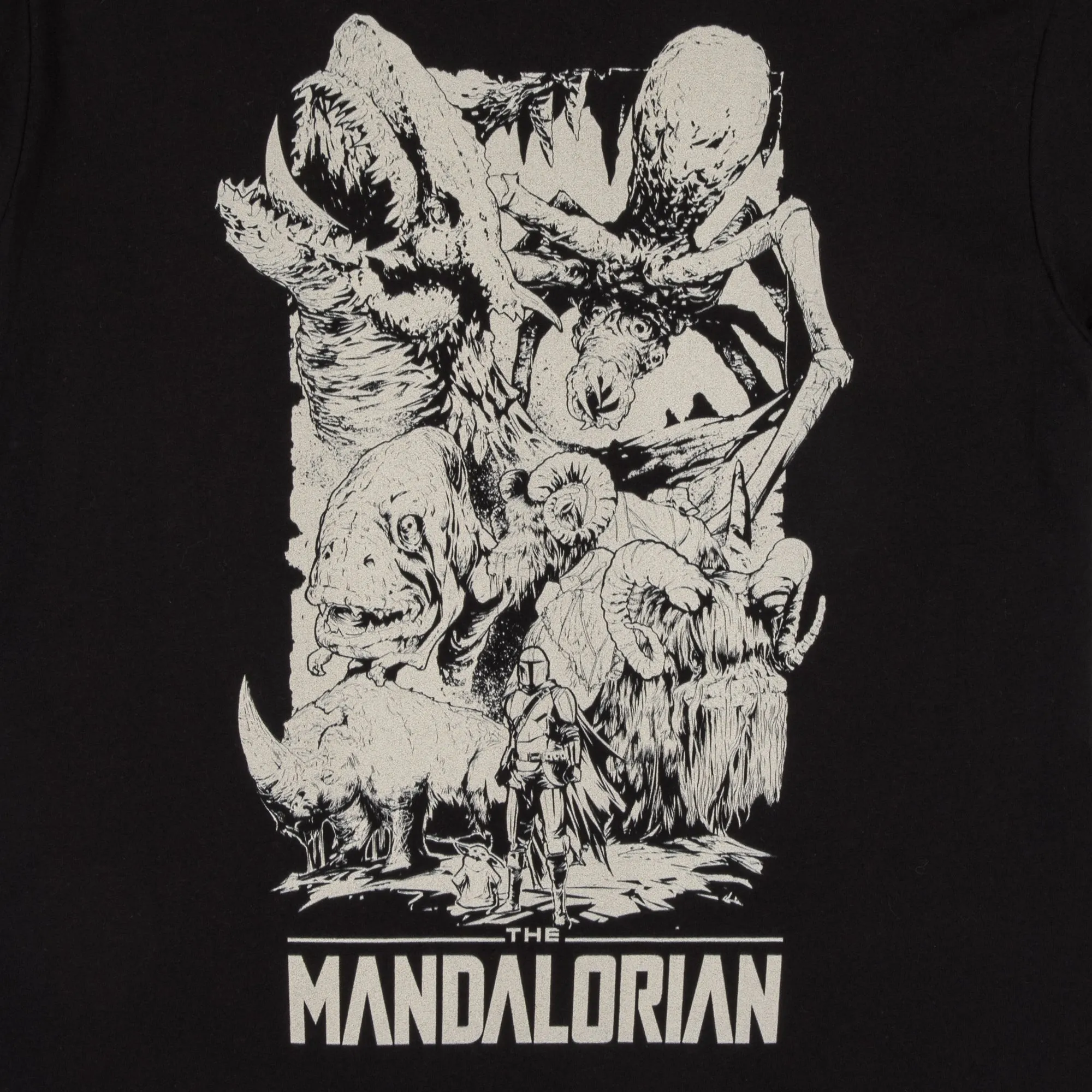 The Mandalorian Creatures Black Tee